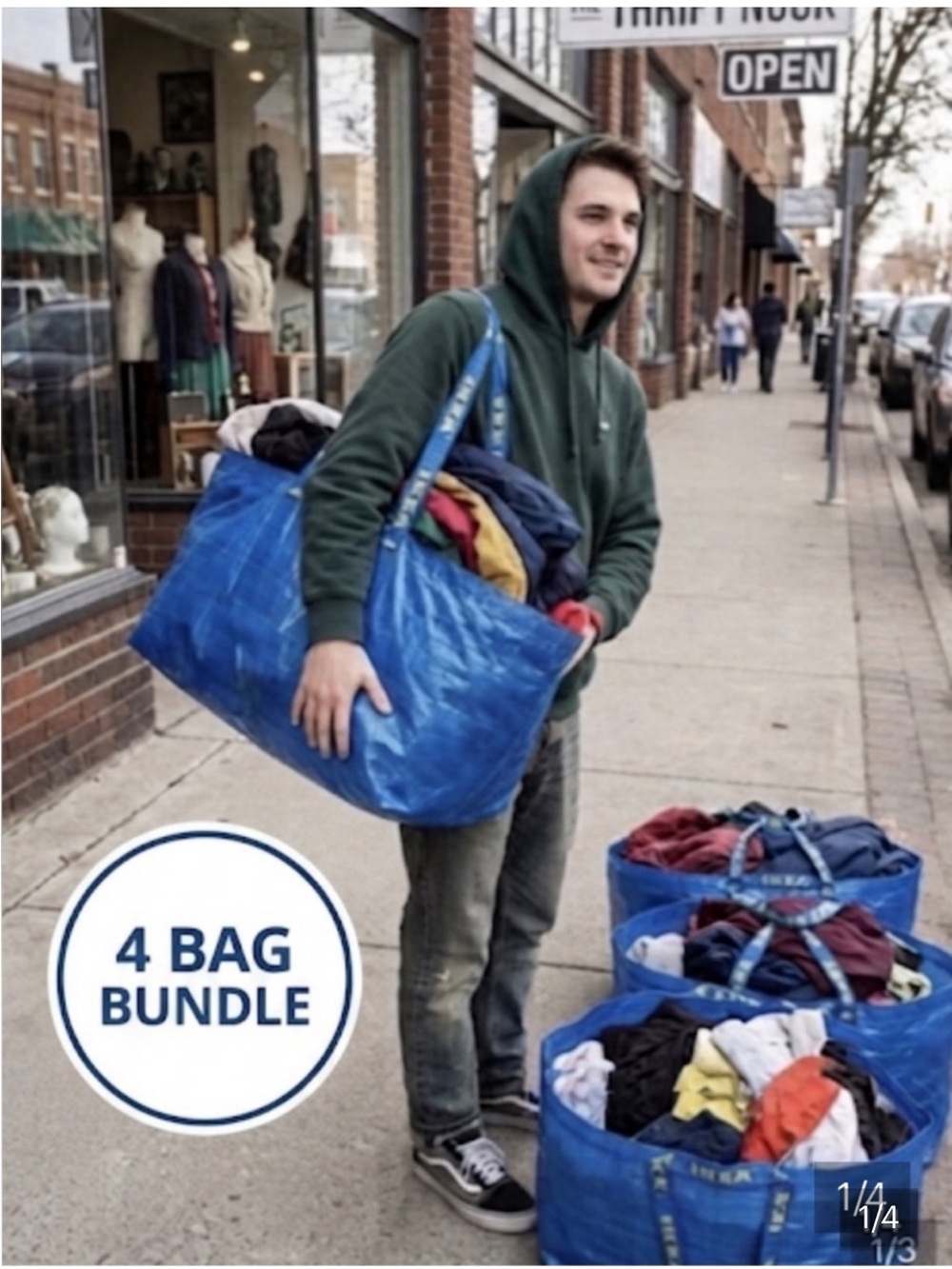IKEA Frakta Bags, 4 Bags included, New Moving Bags